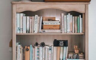 ab organized book shelf
